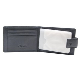 Esquire Logo Card Holder Leather 10,5 cm schwarz