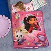 Gabby's Dollhouse Toddler Naptime Blanket with Attached Removable Pillow, 44”x20”