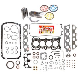 Domestic Gaskets Engine Rering Kit FSBRR4010EVE Compatible With Acura Honda 2.3 SOHC F23A1 F23A4 F23A5 F23A7 Full Gasket Set, Standard Size Main Rod Bearings, Standard Size Piston Rings