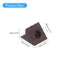sourcing map 24Pcs 90 Degree Plastic Corner Braces, 14x13x9mm Nylon