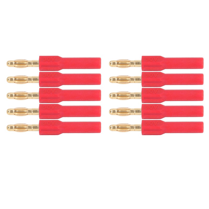 10Pcs Banana Plug 4.0mm Male to 2mm Female Connector 30V