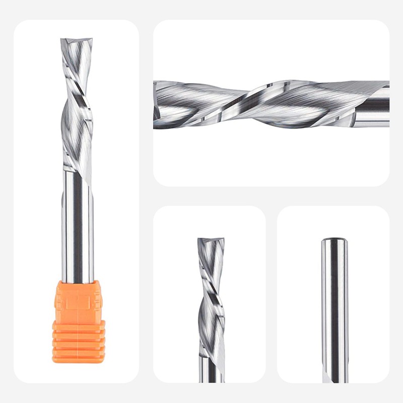 SpeTool 8 mm Shank Down Cut Spiral Router Bit, 8