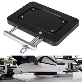 010-12832-60 Quick Release Bracket Plate Mount System Replacement for Garmin Force Kraken Trolling Motor, 010-12832-60 Marine-Grade Aluminum Bracket - Black