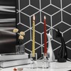 DONOUCLS Home Crystal Candlestick Holders Pack of 2 Clear Crystal