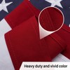 Folded American Flag 100% Cotton 3x5 ft for Military Funeral,