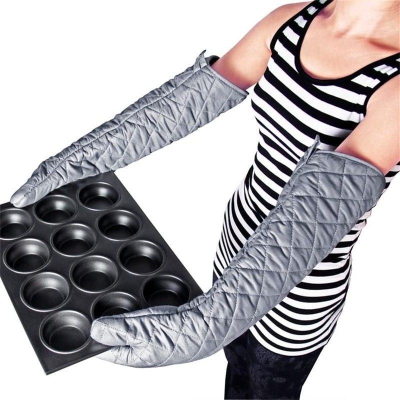 Linwnil Extra Long 23 Inch Heat Resistant Oven Gloves New