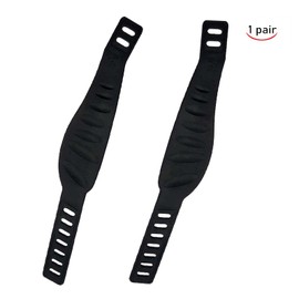 XLKJ 1 Pair of Bicycle Pedal Straps Foot Pedal Straps,Adjustable Exercise Bike Rubber Straps for Bikes Fits Most Bike Pedals