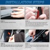 LQQDP 4pcs Front+Rear Smoke Tint Sun/Rain Guard Outside Mount Tape-On