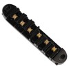 Guitar Roller Saddle Bridge Aluminium Alloy Black Tune Tailpiece Bridge
