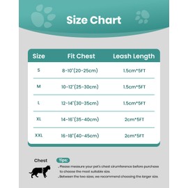 FAYOGOO Cat Harness and Lead Set, Walking Escape Proof, Adjustable Lead and Harness Set Lifetime Replacement, Easy Control Breathable Cat Leash with Reflective Strip (Green, XL)