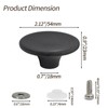 suiwotin 2pcs Dutch Oven Knob, Black Lid Knob Replacement for
