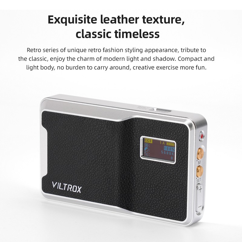 VILTROX 08X 8W RGB Photography Lamp Full Color LED Light