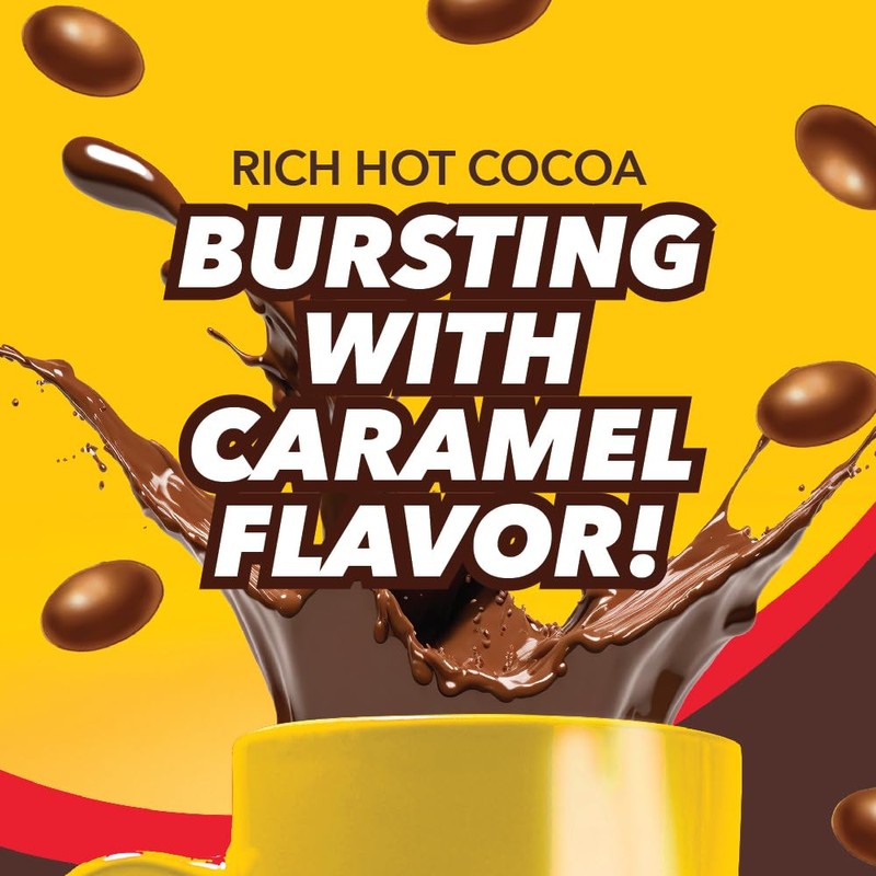 Sugar Babies Hot Cocoa Pods, Caramel Flavor, Compatible with Keurig