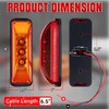 TMH 20Pcs 3.9 Inch (10 Amber + 10 Red) 3LED