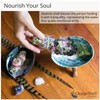 Natural Abalone (Pāua) Shell, with Stand,6-6.5 Inches,Supreme for Smudging,Cleansing Home,Meditation,Shell