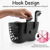 Muimurex Front Bicycle Basket, Plastic Handlebar Storage Basket Black