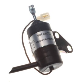 Holdwell Shutoff Fuel Solenoid 6670776 compatible with Bobcat 316 319 320 321 322 323 324 E08 E10 E14 E16 453 463 MT50 MT52 MT55