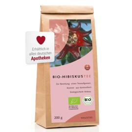 Weltecke Bio-Hibiskus-Tee lose 200 g | In Deutschland kontrolliert & hergestellt | Getrocknete Hibiskus-Blüten frisch abgefüllt | Fruchtig-aromatischer Entspannungstee | Hibiscus Tea