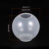 HARFINGTON Molde de resina de silicona de 3.1 pulgadas, transparente,