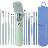 Voitead 12 Pcs Stainless Steel Ear Pick Kit with Leather