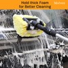 MOFEEZ 10" Car Wash Brush with Soft Detailing Bristle, Flow-Thru
