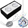 2 Pack Suncatchers Whit Hanging Chains for Windows - Hanging