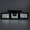 Outdoor Motion Sensor Light Solar Powered 3 Adjustable Heads IP65