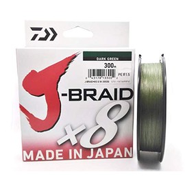 Daiwa – Jbraid 8 Braid 300 Gray Green Size 0.160 mm