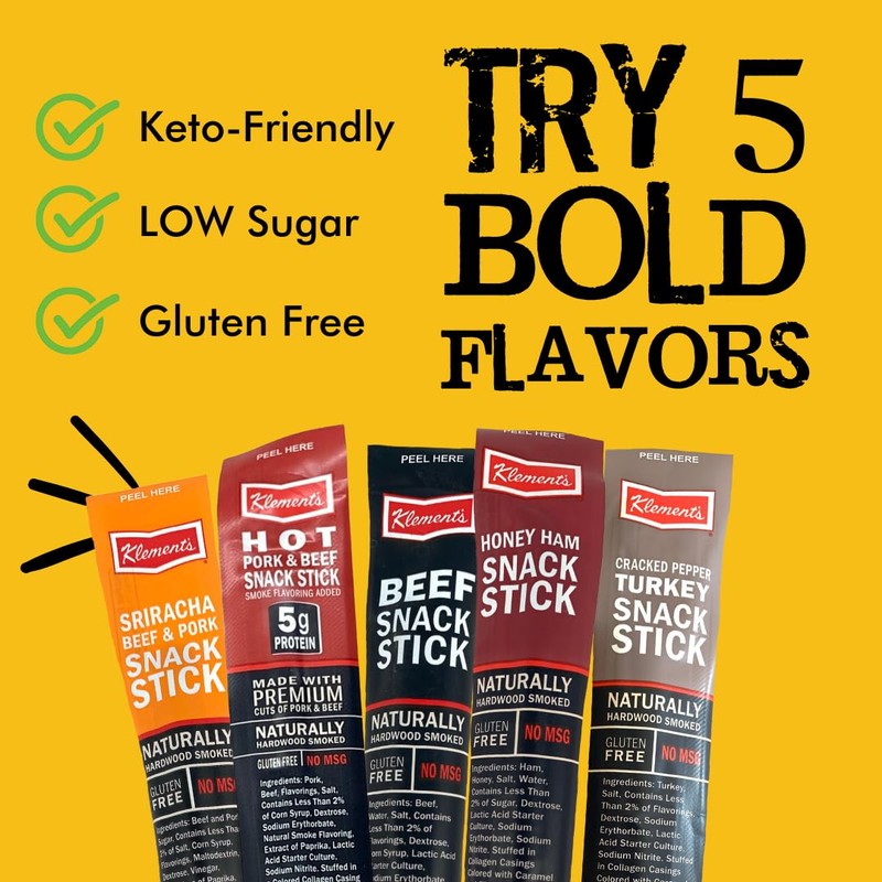 Jerky.com Cracked Pepper Turkey Meat Sticks – 26 Pack |