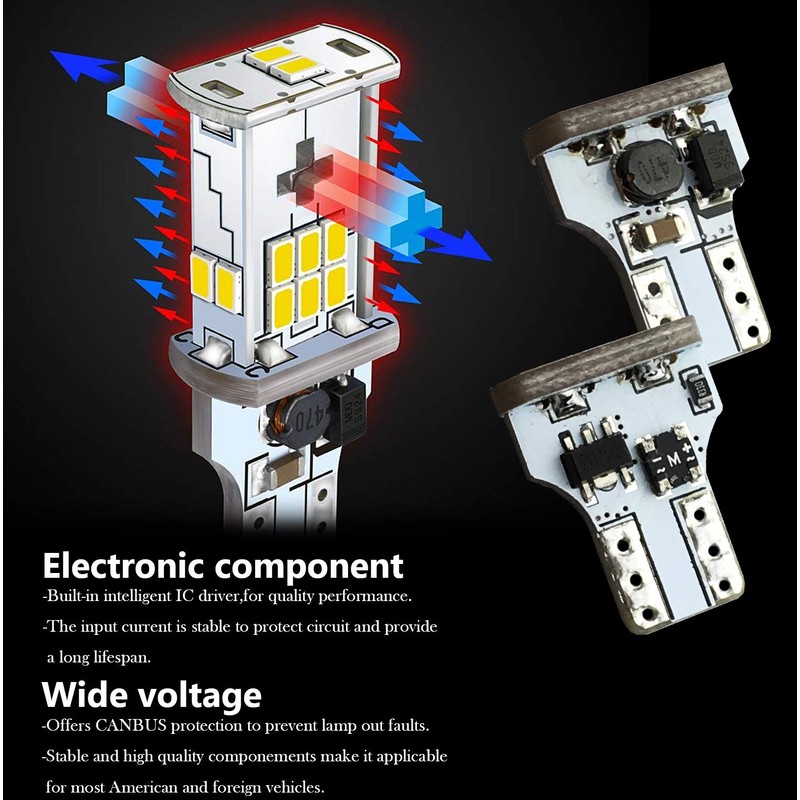 JDM ASTAR Super Bright Error Free 360-Degree Shine 921 912
