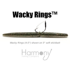 Wacky Rings - (GREEN PUMPKIN) O-Rings for Wacky Rigging Senko Worms (100 orings for 4&5" Senkos)