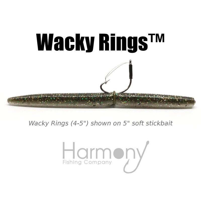 Wacky Rings - (GREEN PUMPKIN) O-Rings for Wacky Rigging Senko