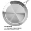 Babish 10 Inch Stainless Steel Triply Professional Grade Fry Pan
