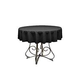 By Florida Tablecloth Restaurant Line Round 45" Polyester (Black)