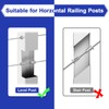 BLIKA Upgraded 20 Pack Stainless Steel Protector Sleeves for 1/8"