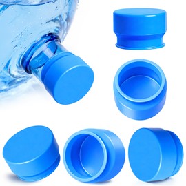 Gofriipai Upgraded 3 and 5 Gallon Water Jug Cap, Silicone Reusable Replacement Cap, No Spill 5 Gallon Water Jug Lid Fits 55mm Bottle, 5 gallon water bottle caps for Outdoor & Kitchen - Pack of 3