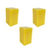 Candlestock Handmade Beeswax Square Dripless Unscented Pillar Candle - Set