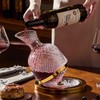 Red Wine Decanter, Spinning Wine Aerator, Thickened Crystal Glass Golden