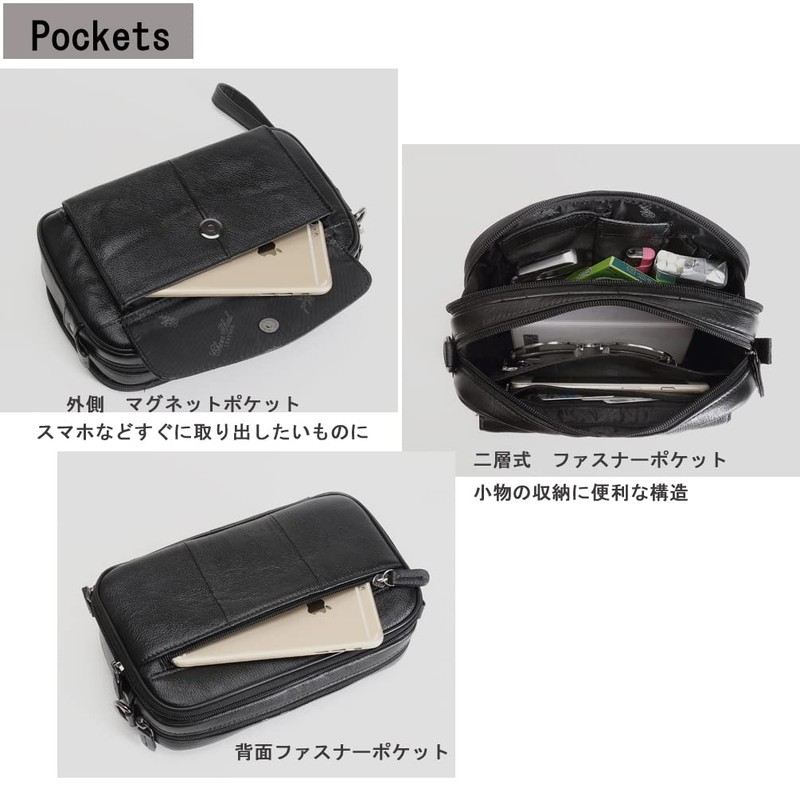 Meigardass Clutch Bag, Men's, Second Bag, Genuine Leather, Popular, Clutch