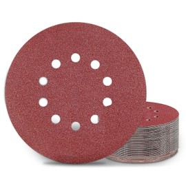 9 Inch 10 Holes Sanding Disc 60 Grit Drywall Sandpaper 30PCS for Popcorn Ceiling Sander Pads