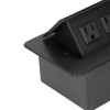 Power Socket Slow Opening Waterproof Modern Recessed Power Strip Desk
