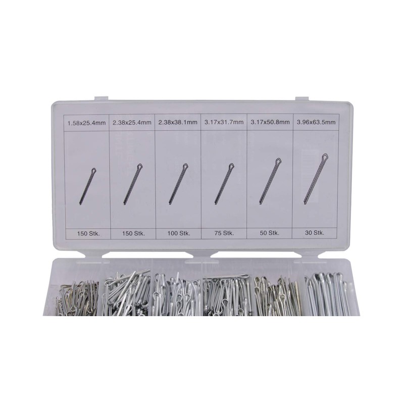 555 Piece Set of Splints Steel Safety Cotter Pins Splint