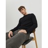 JACK & JONES Men's Jjeemil Knit Crew Neck Noos, black,