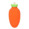 Carrot Hot Water Bottle Cute Silicone Microwaveable Anti Leakage Handheld