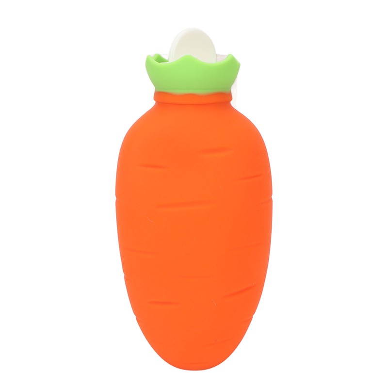 Carrot Hot Water Bottle Cute Silicone Microwaveable Anti Leakage Handheld