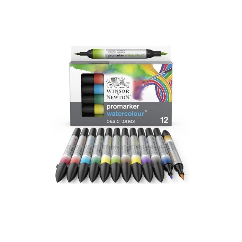 Winsor & Newton 290165 Promarker - Rotulador de acuarela, juego