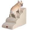 EHEYCIGA Curved Dog Stairs Ramp for High Beds 19.7" H,