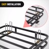 Nilight 32??26??4Inch RV Bumper Mounted Cargo Rack Carrier with Net