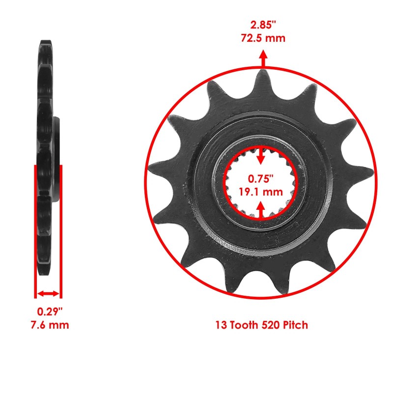 Honda Gold O-Ring Drive Chain & Sprocket Kit for Honda