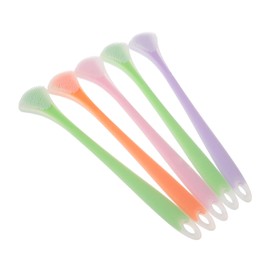 PACKOVE Dual-Head Silicone Tongue Cleaner Brush 5pcs Portable Oral Care Scraper for Fresh Breath Travel-Friendly Tool for Adults Easy to Clean and Use